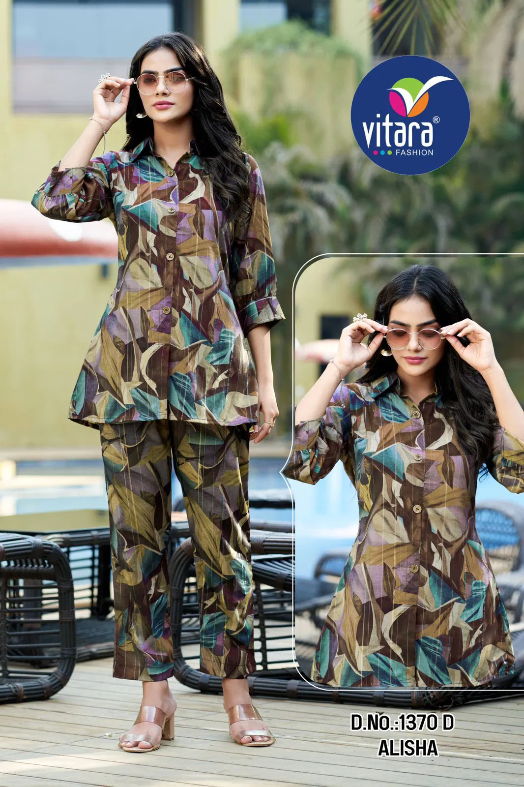 Alisha By Vitara Important Printed Ladies Co Ord Set Suppliers In India